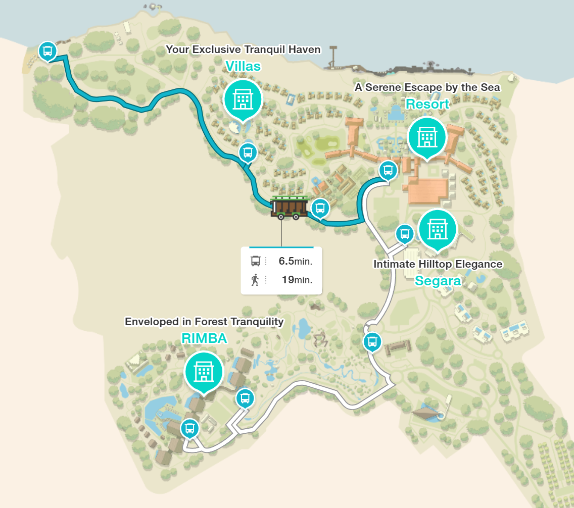 AYANA Bali Resort estate map
